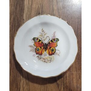 Duchess Bone China England Butterfly Plate 4.5" 1960s Trinket Collect VTG